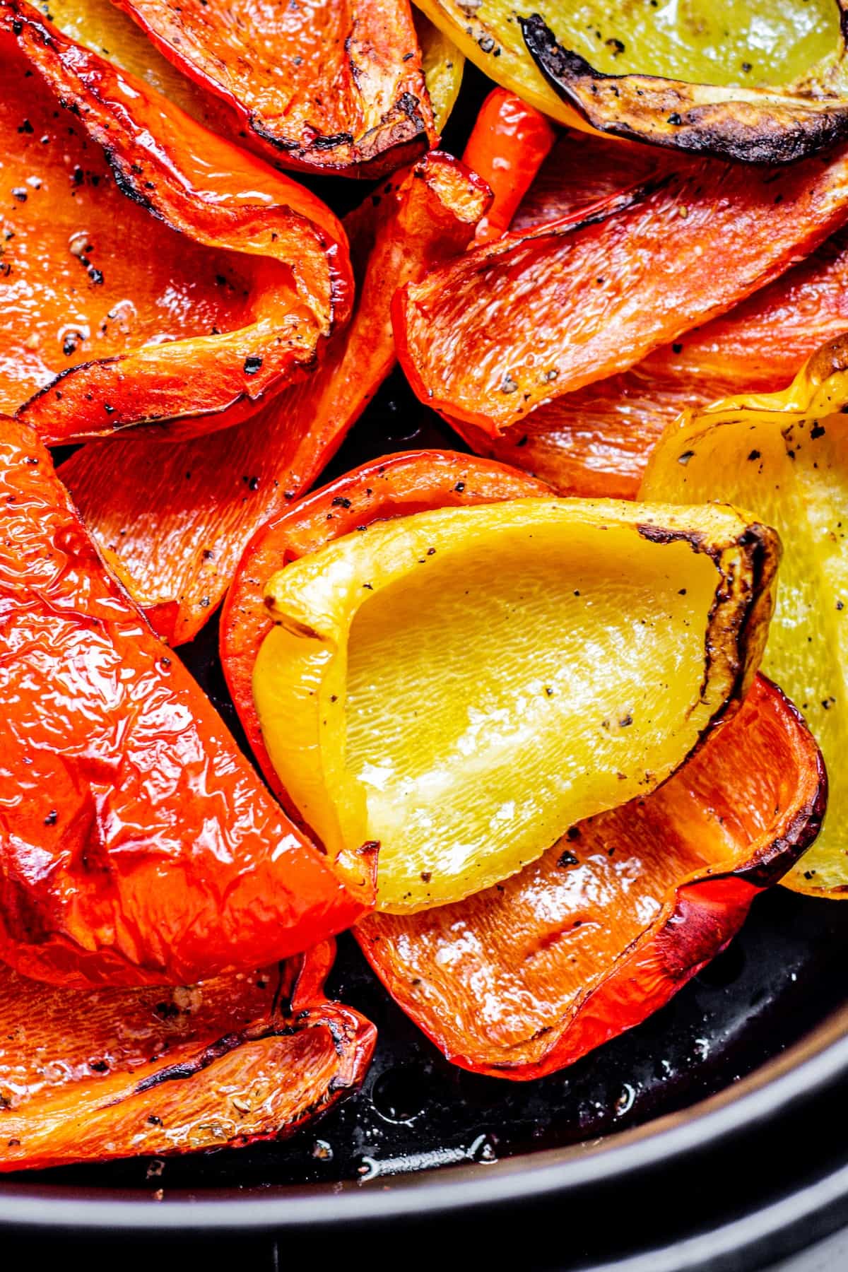 grilled peppers.
