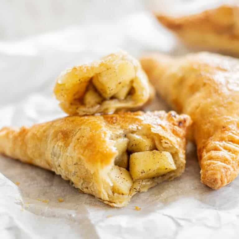 Air Fryer Apple Turnovers With Homemade Pastry