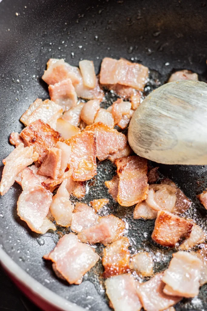 sizzling bacon.