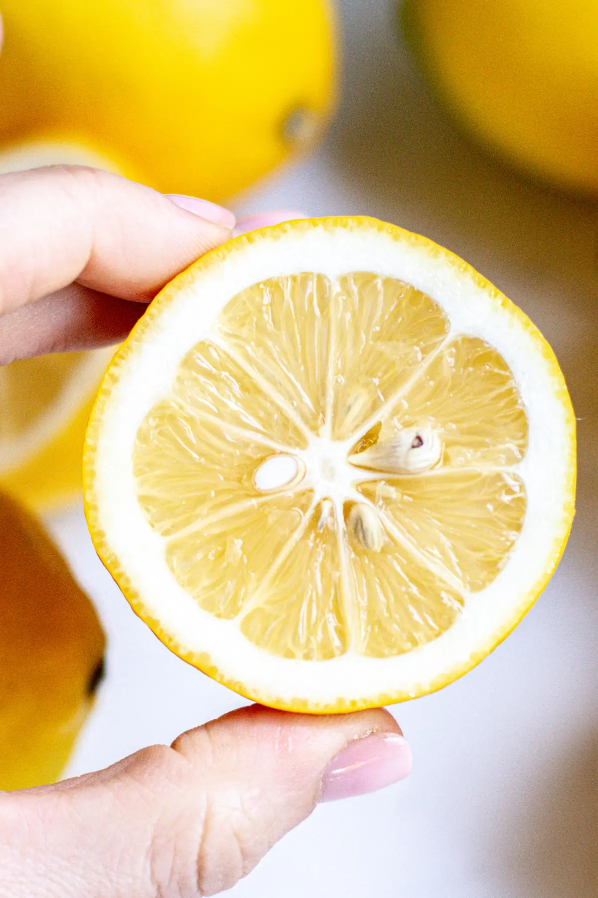 a cut lemon.